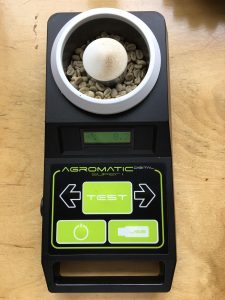 moisture measure green coffee